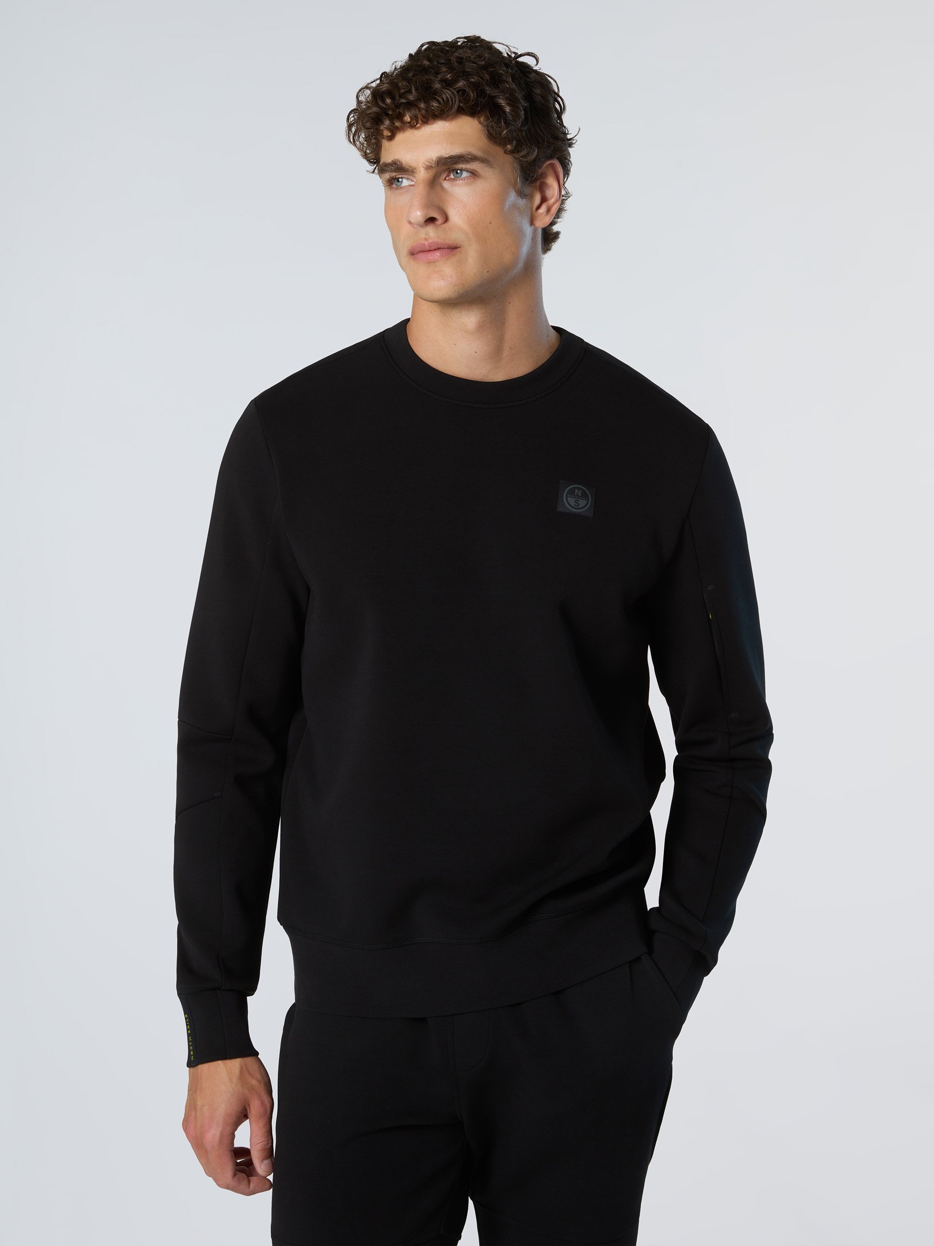 North Sails Sweatshirt Tauchgewebe mit Rundhalsausschnitt