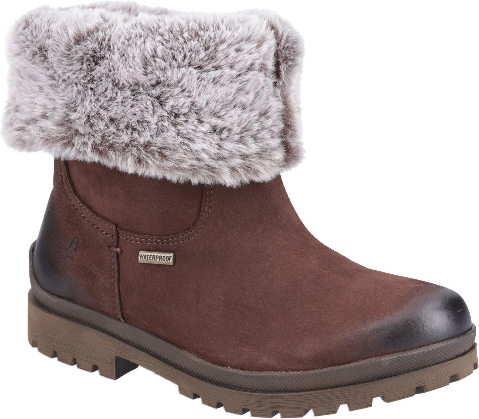 Hush Puppies Alice Leder Damen Braun Stiefel