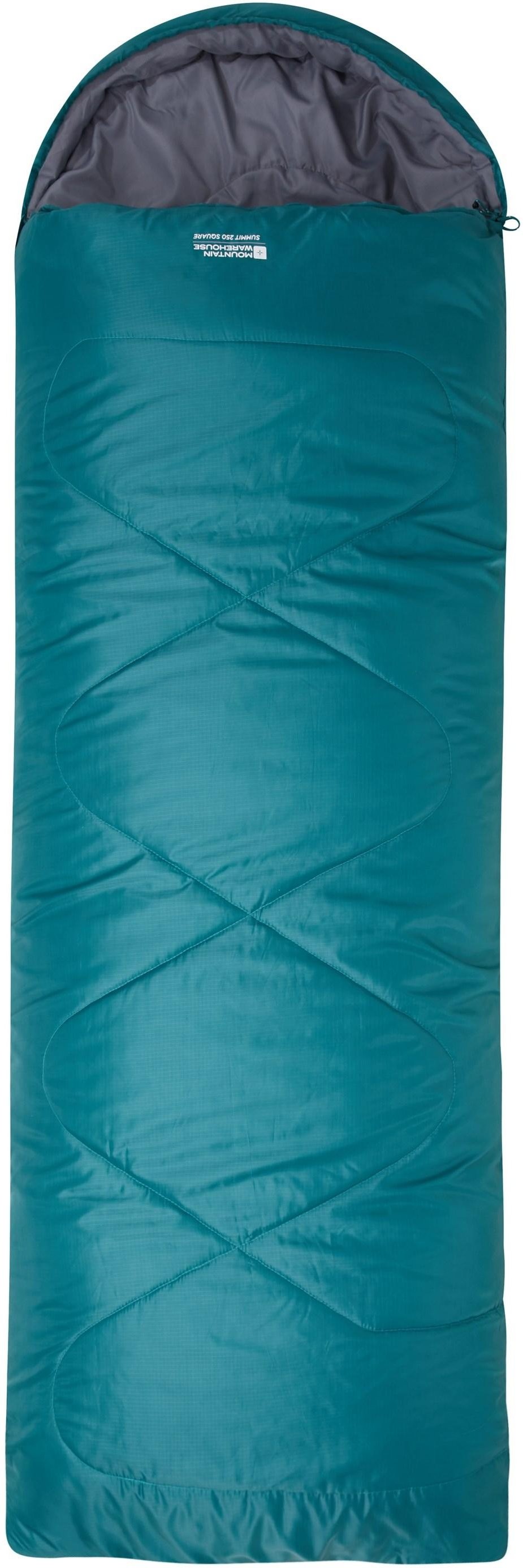 Mountain Warehouse Unisex Adult Summit 250 Left Zip Square Winterschlafsack (Petrol)