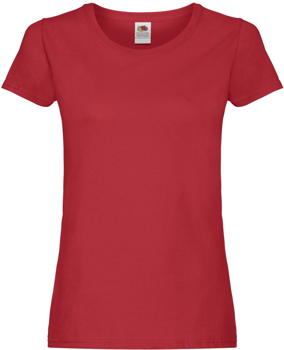 Fruit of the Loom - "Original" T-Shirt für Damen (Rot)