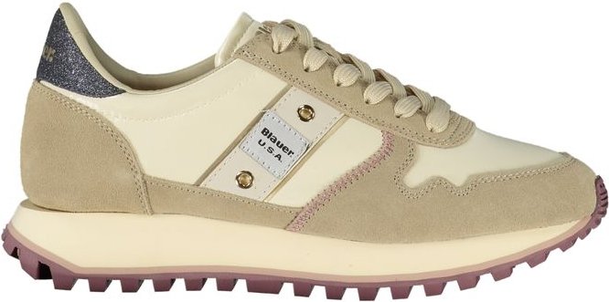 Beige Schnürschuhe