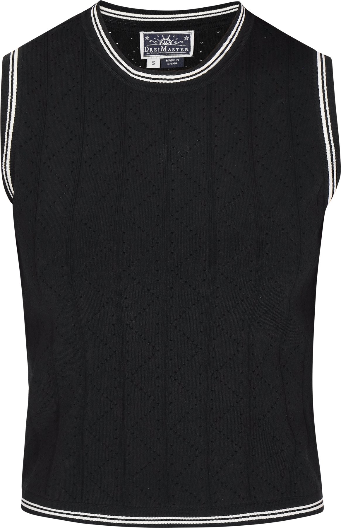 Dreimaster Spitze Frauen Schwarz