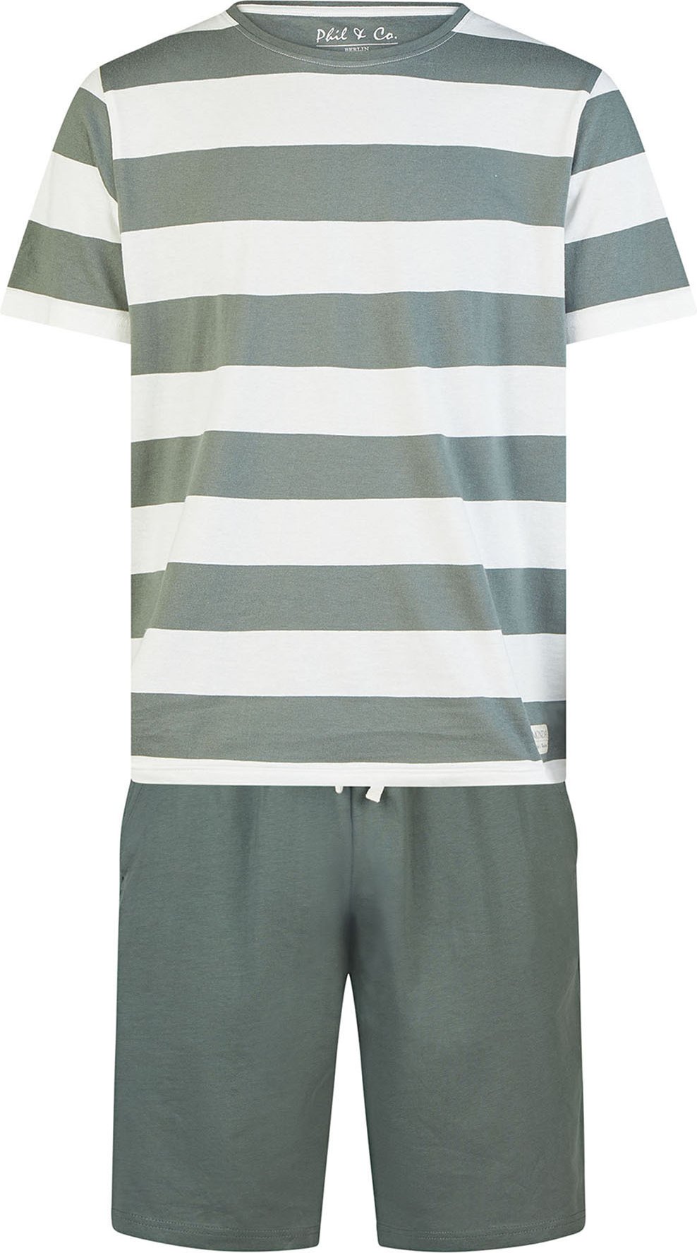 Thumbnail - Phil & Co. Berlin Herren Pyjama MondaySchlafanzug, Pyjama Set, Nachtwäsche