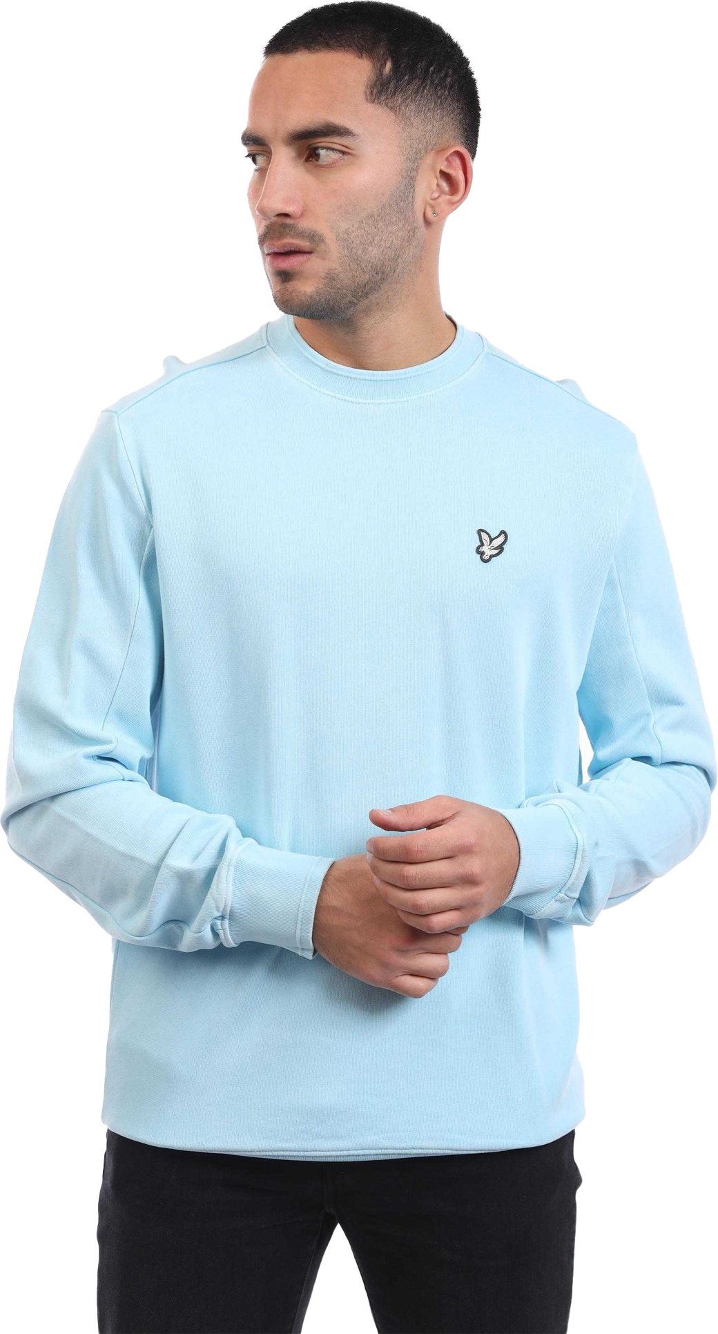Lyle & Scott - Sweatshirt für Herren, Rundhalsausschnitt, Natürlich gefärbt (Blau)