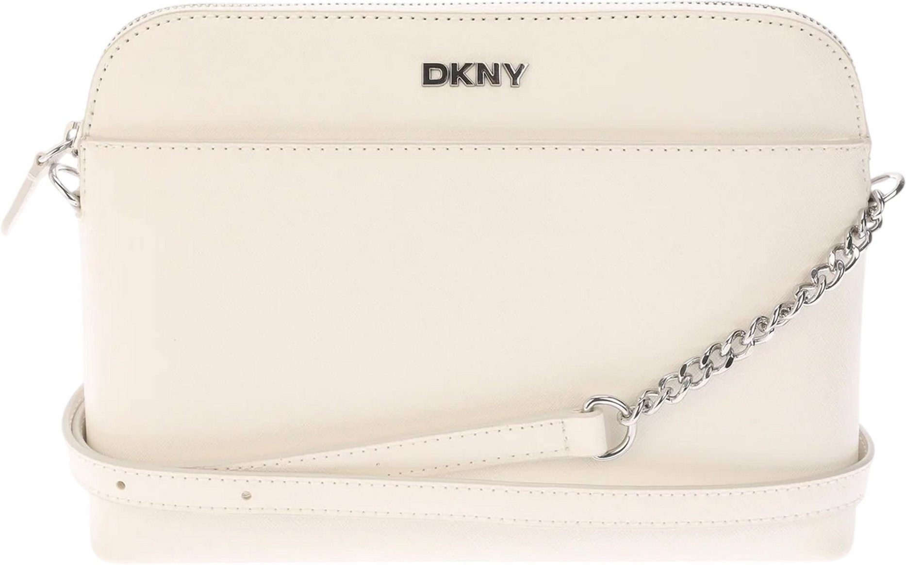 DKNY - "Bridger" Umhängetasche für Damen , Kuppel, Reißverschluss Top (Weiß)