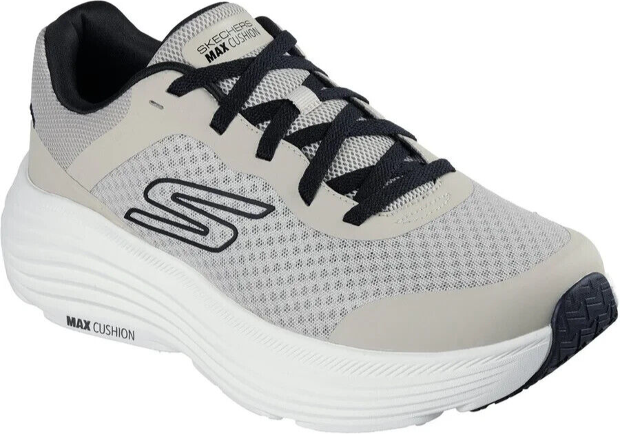 Thumbnail - Skechers Performance Max Cushioning Endeavour Herren Taupe/Schwarze Sneaker