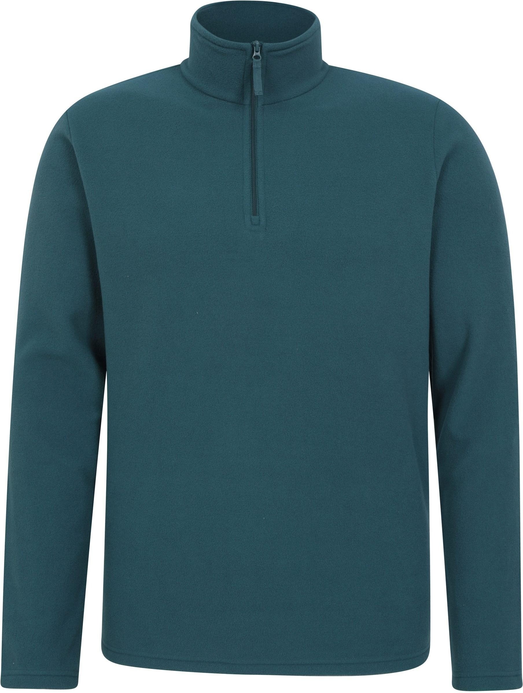 Mountain Warehouse - "Camber II" Fleece-Oberteil mit halbem Reißverschluss für Herren (Benzin)