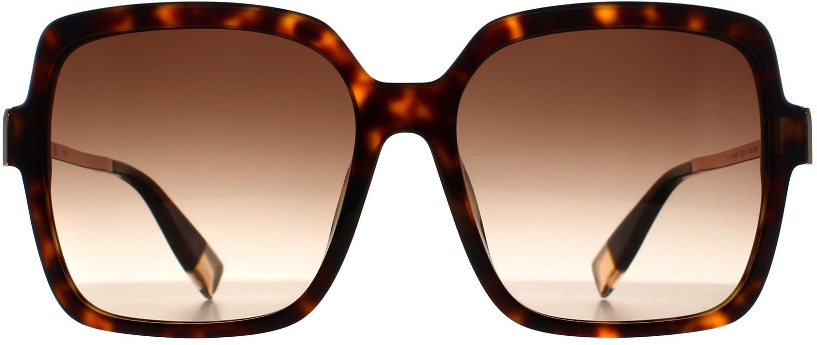 Furla Square Damen Glänzend Havanna Braun Farbverlauf SFU626