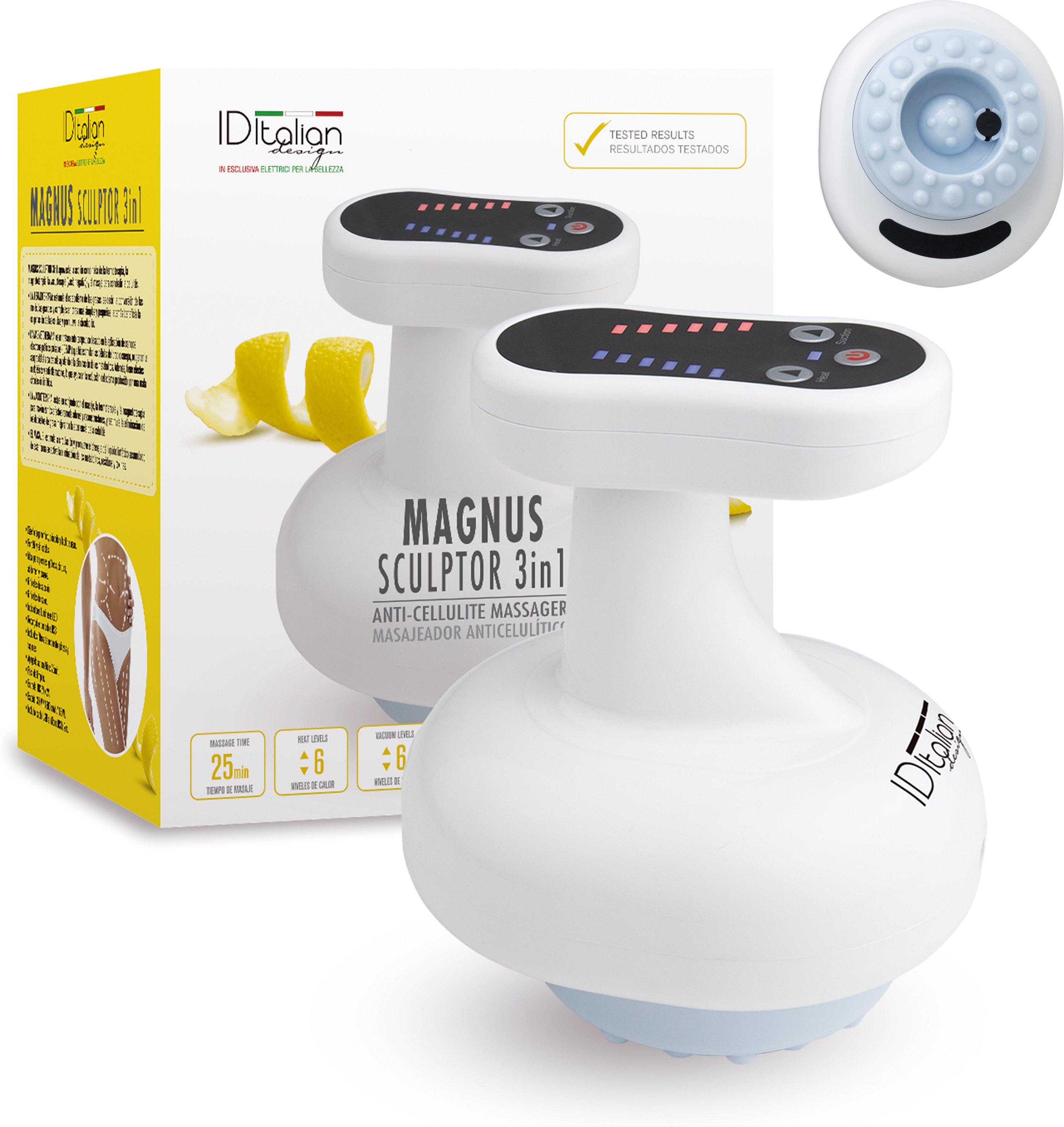 MAGNUS SCULPTOR 3IN1, ANTI-CELLULITE-MASSAGEGERÄT MIT VAKUUM, THERMOTHERAPIE UND MAGNETTHERAPIE