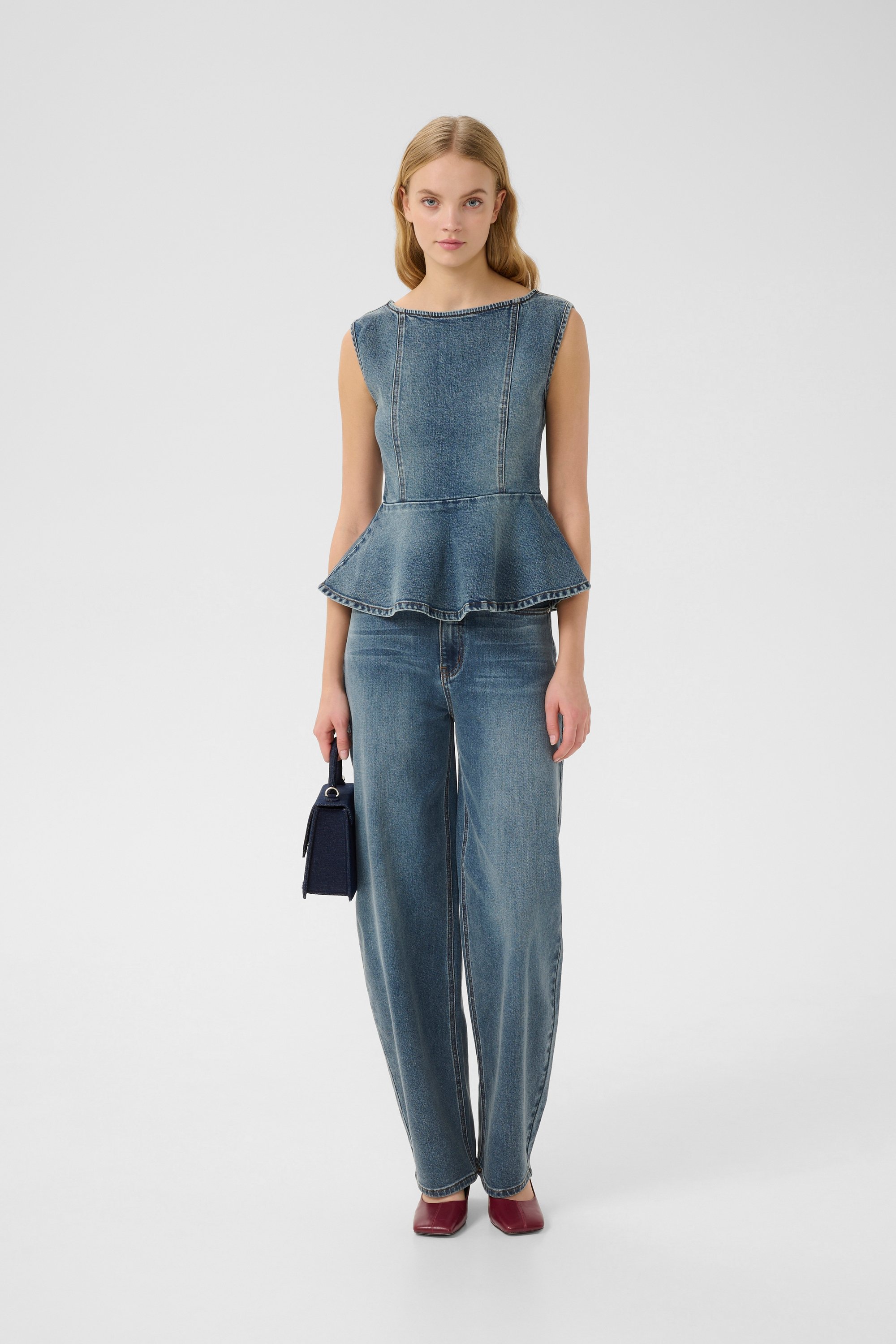 Ärmellose Bluse GZviva Loose fit blue