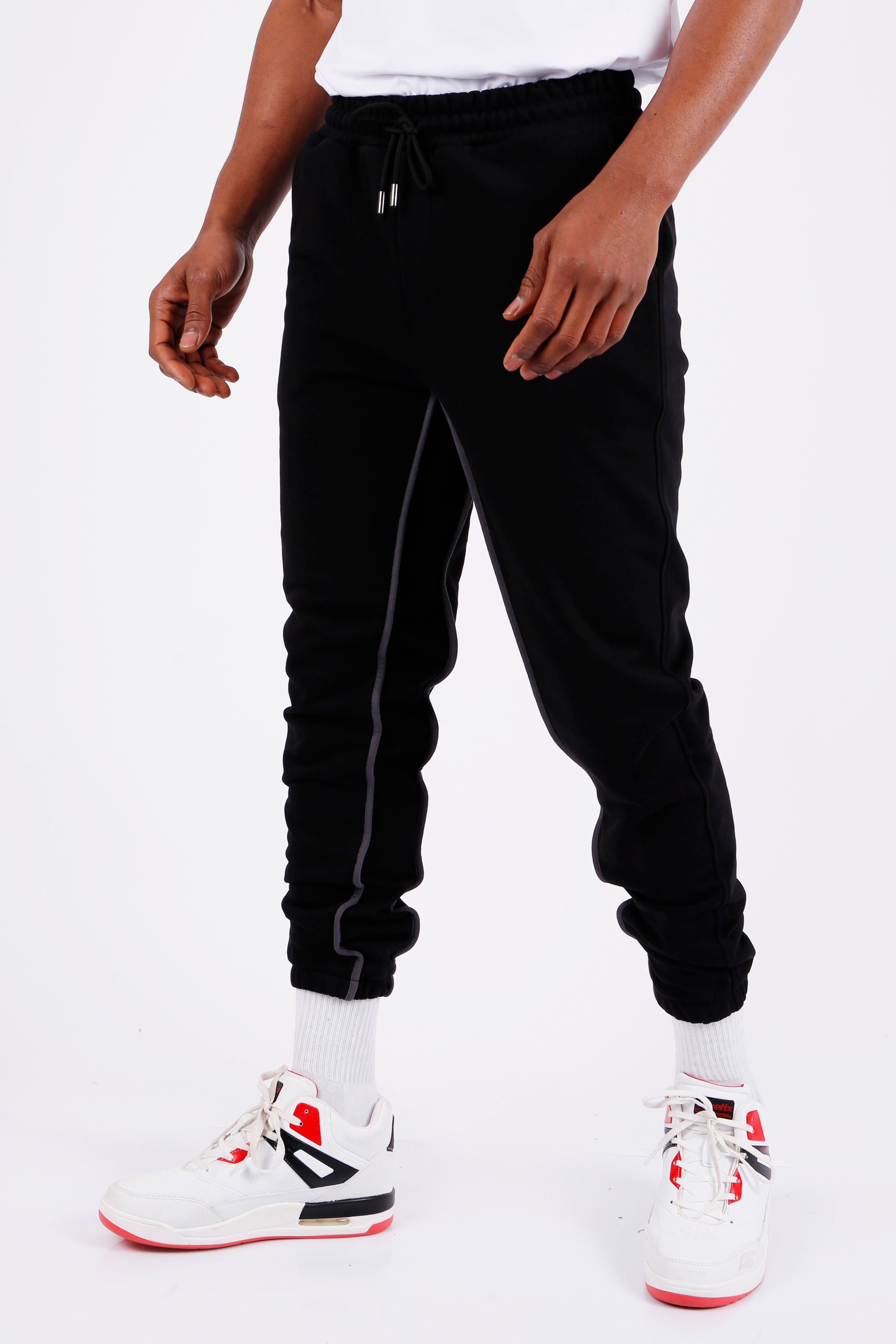 Tom Barron Herren Stilvolle Jogginghose mit Duo-Streifen