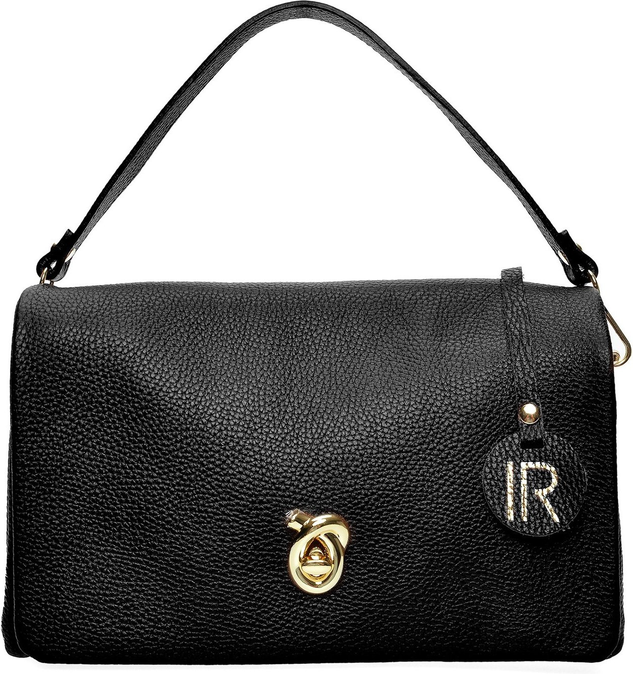 Isabella Rhea Schwarz Rindsledertasche