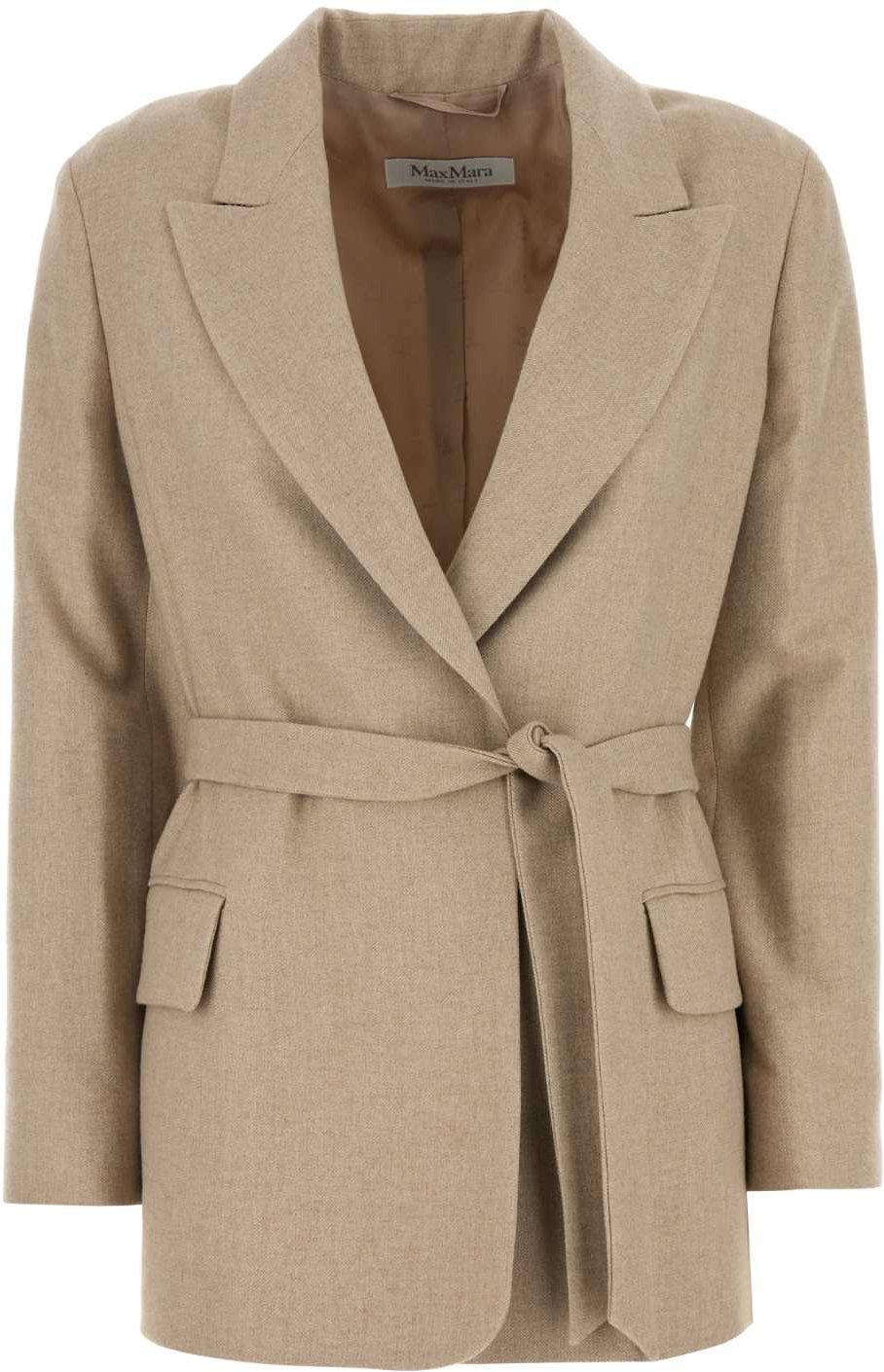 Cappuccino-Wollmischung Randers-Blazer