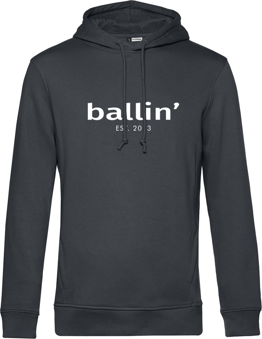 Basic Hoodie von Ballin Est. 2013 in der farbe Grau und in größe L.