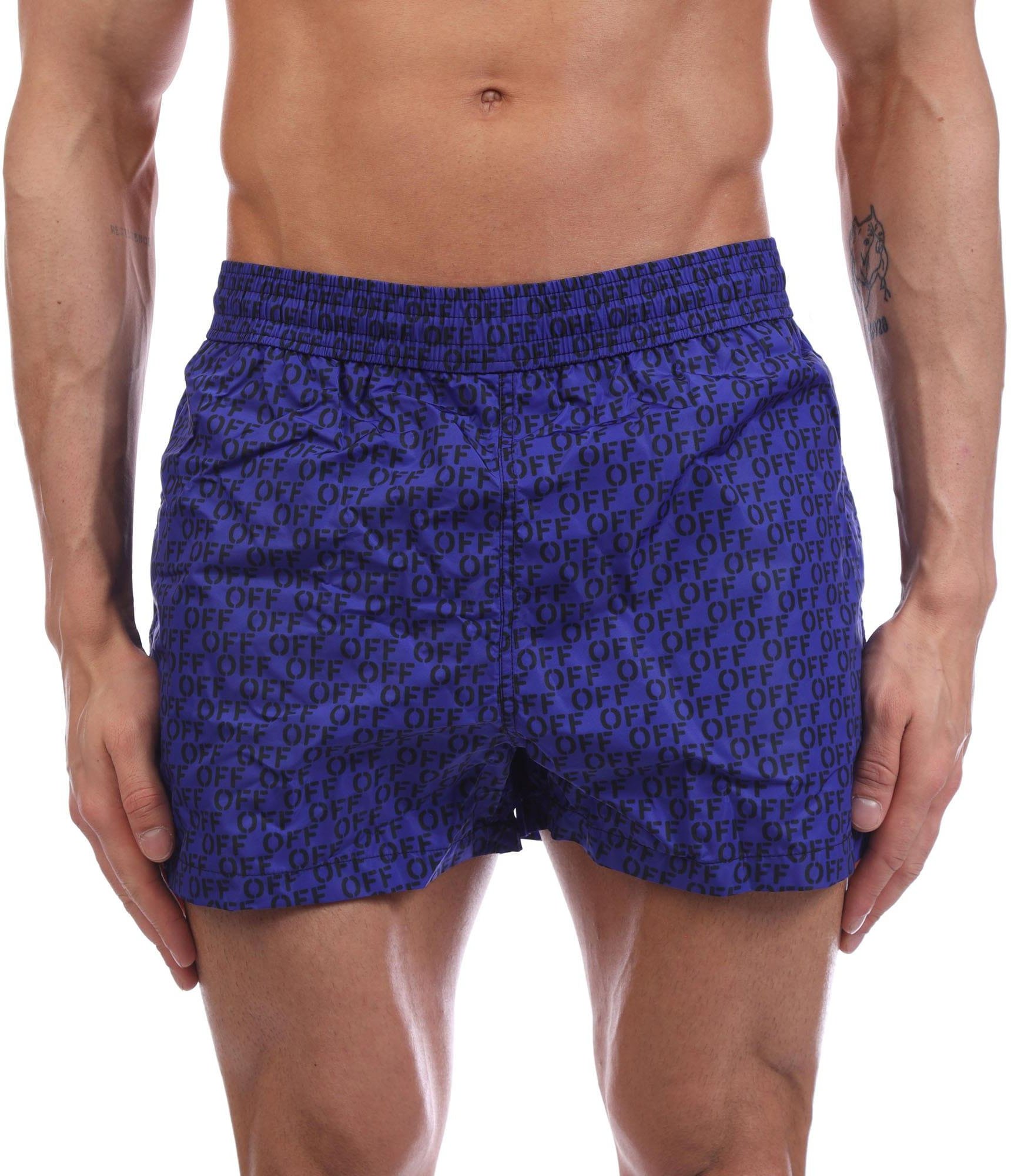 Off White - Badeshorts für Herren (Blau)