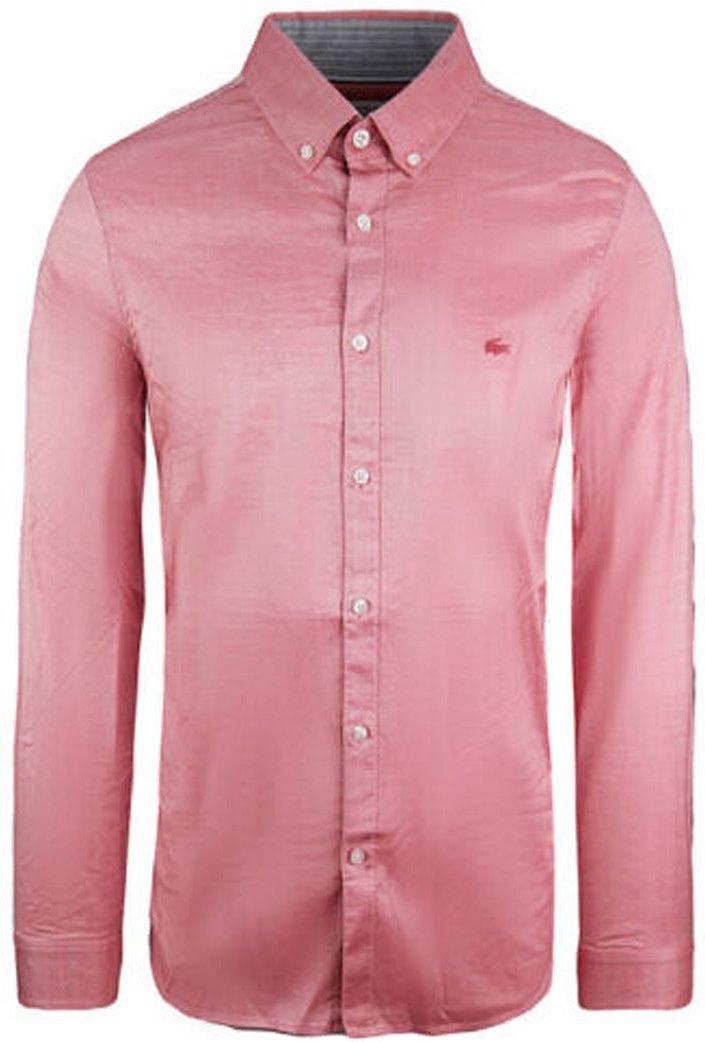 Lacoste Slim Fit Herren Pink Oxford Hemd