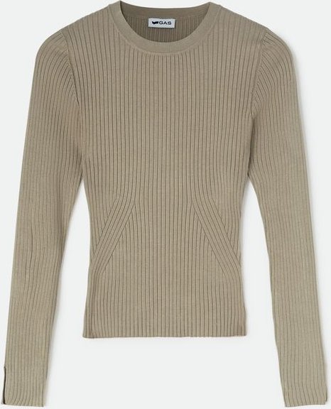 Damen Pullover GILLYS ROUND NECK in braun