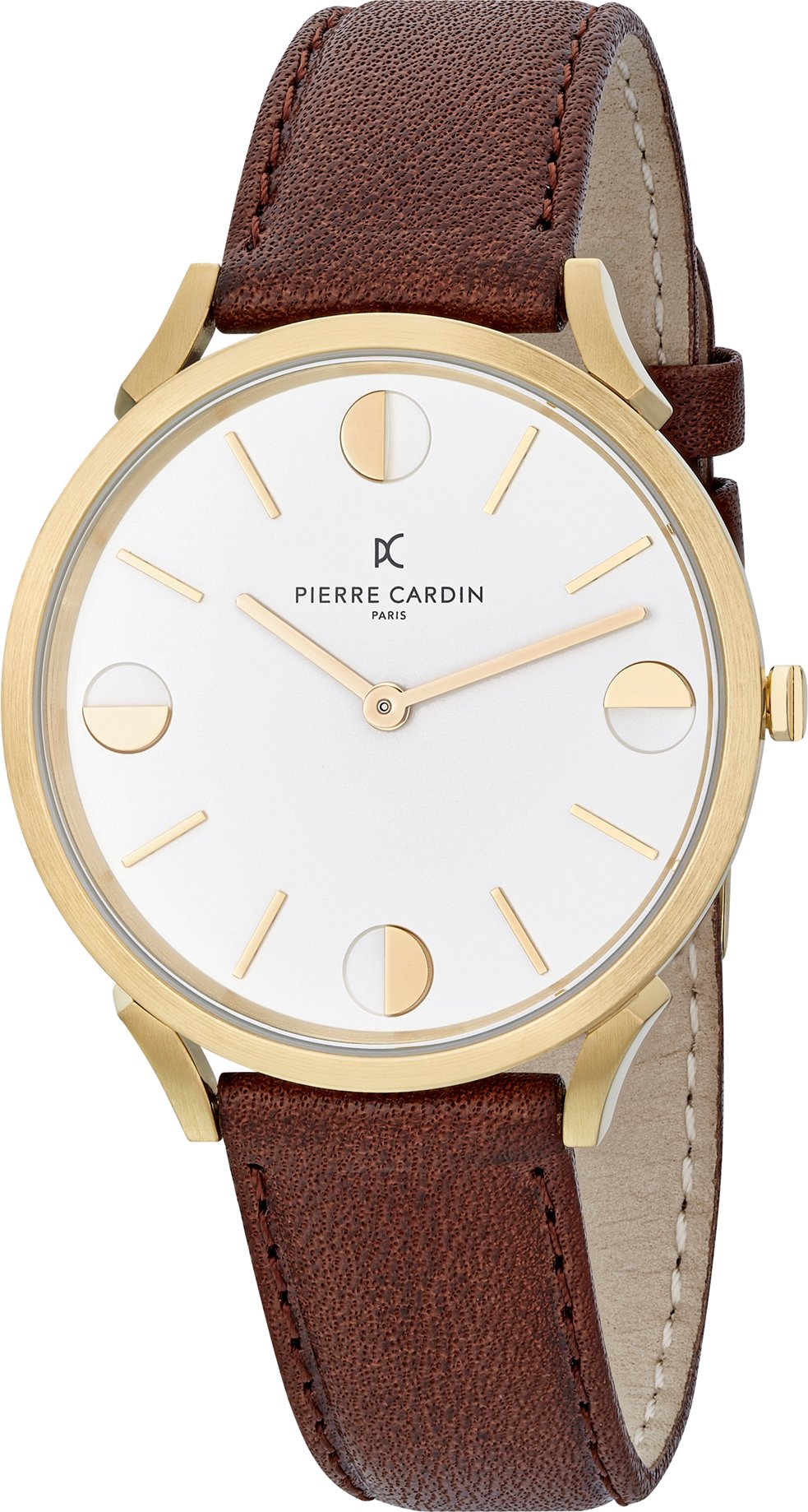 Pierre Cardin Pigalle Half Moon Braun Unisex Armbanduhr CPI.2012