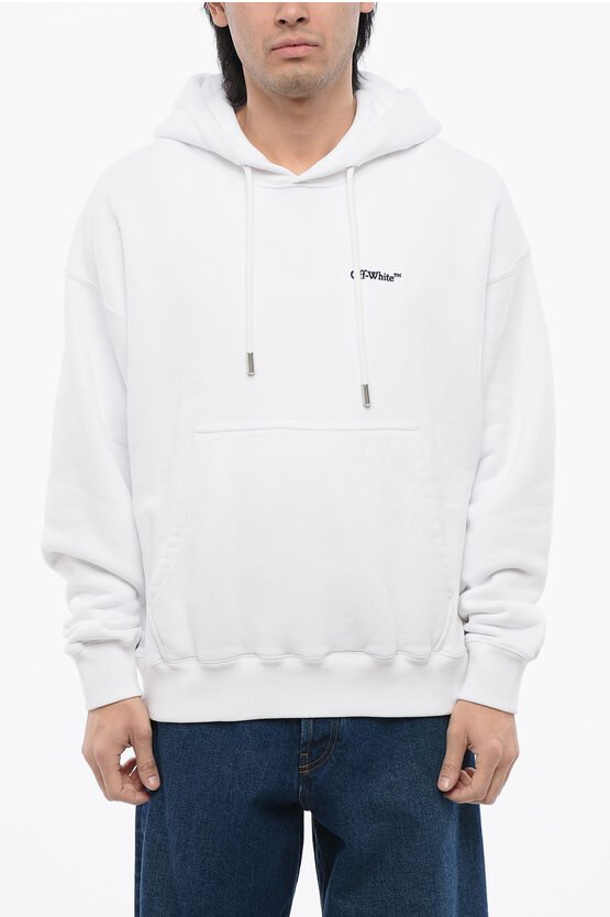 Sweatshirt aus gebürsteter Baumwolle mit Pfeilstickerei