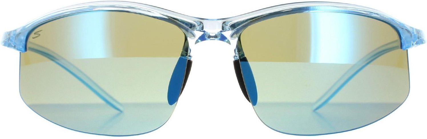 Serengeti SemiRimless Unisex Glänzend Kristall Eisblau Saturn Polarisiert 555nm Blau Winslow
