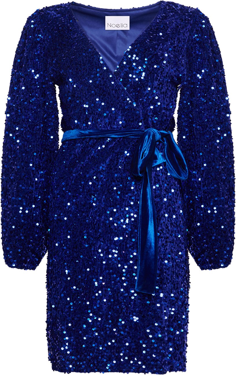 Teagan Wickelkleid in Marineblau/Blau