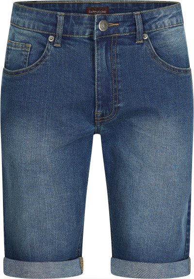 Denim Short Dark Wash von Cappuccino Italia in der farbe Blau.