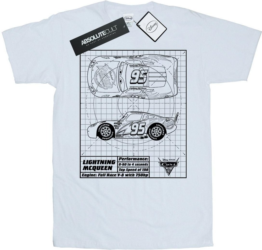 Disney - "Cars" T-Shirt für Damen (Weiß)