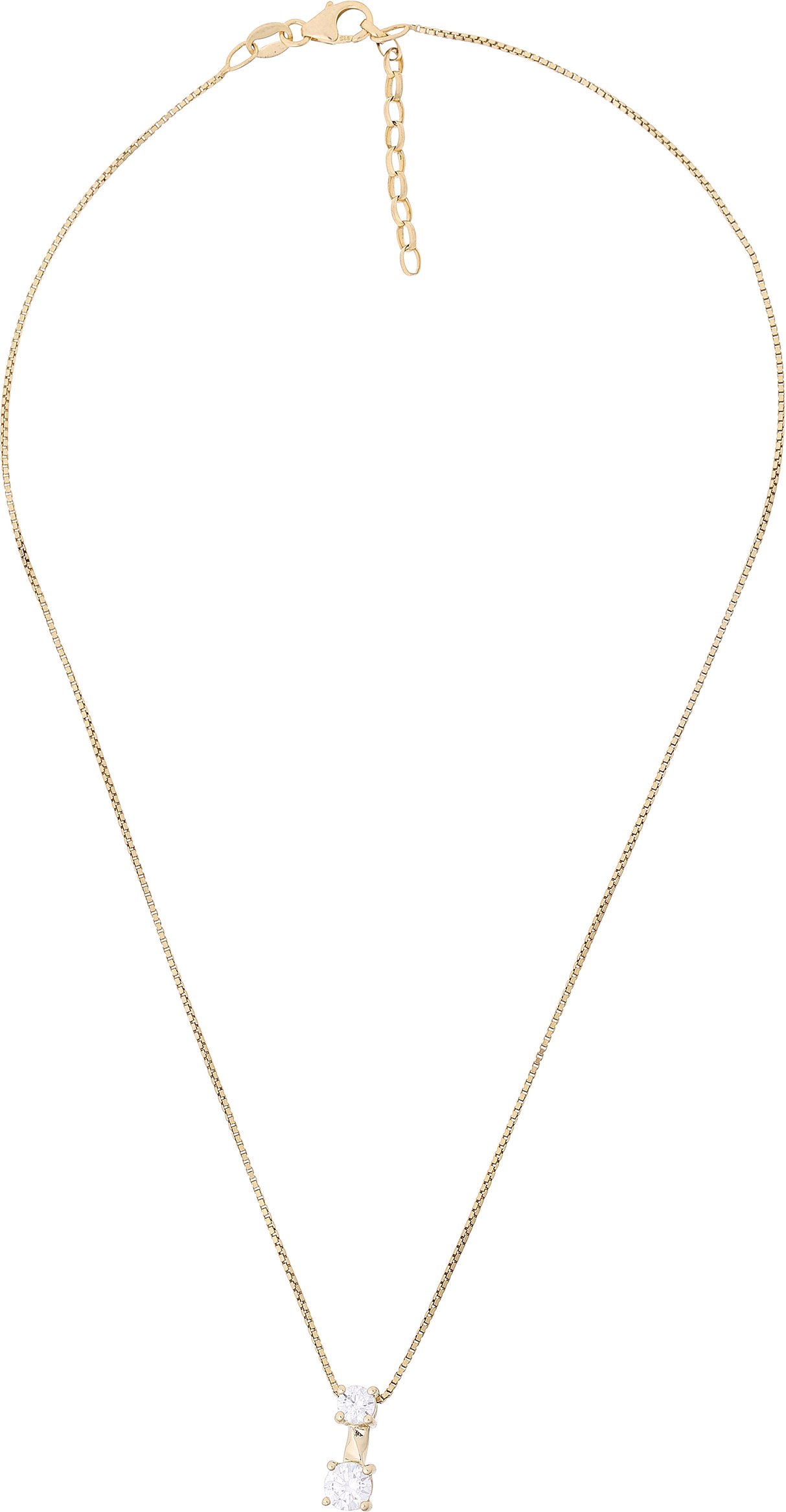 Orphelia 'Lykke' Damenkette mit Anhänger aus 925er Sterlingsilber – Gold ZH-7128/G