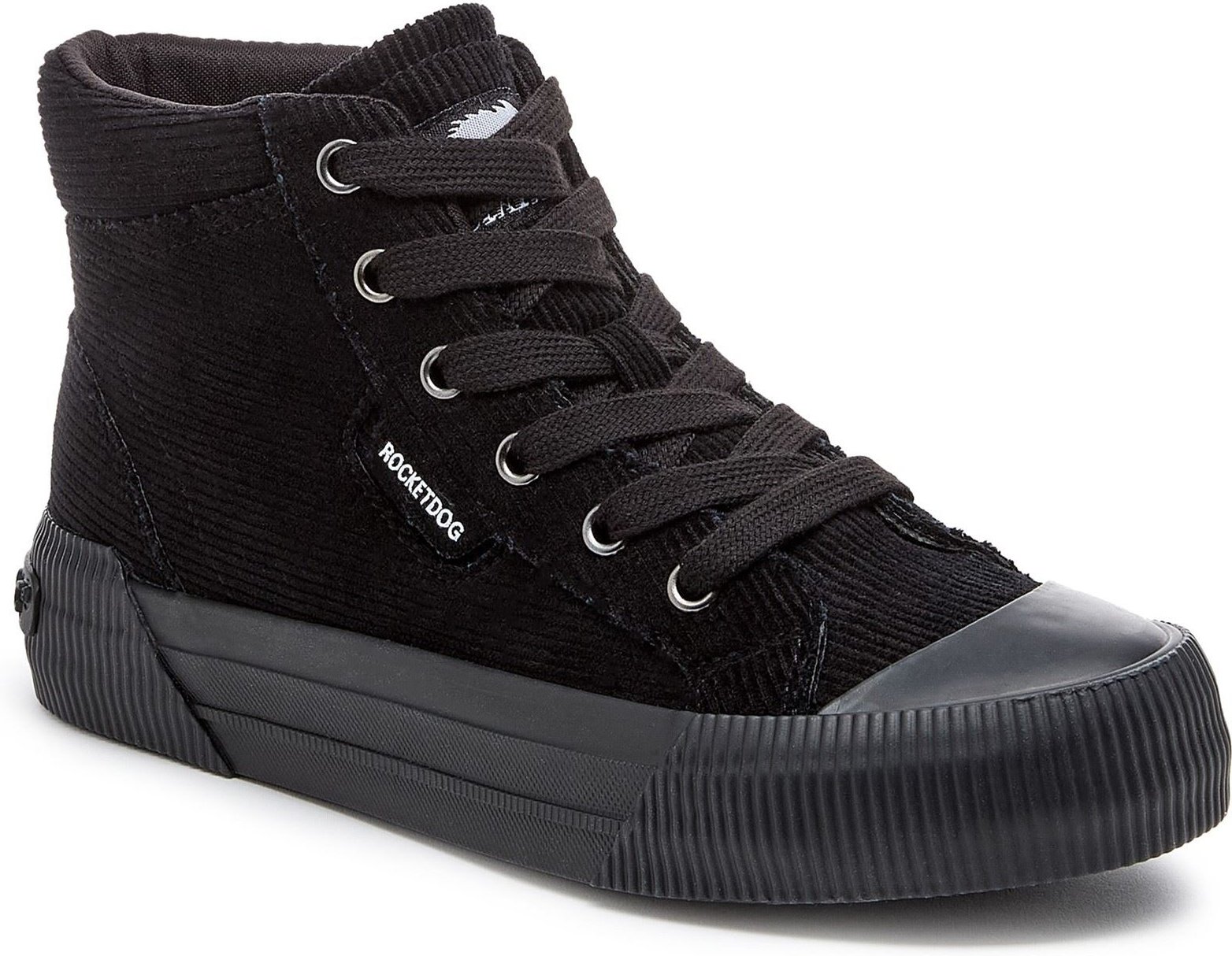 Rocket Dog Cheery Hi Corduroy Damen Schwarz Sneakers