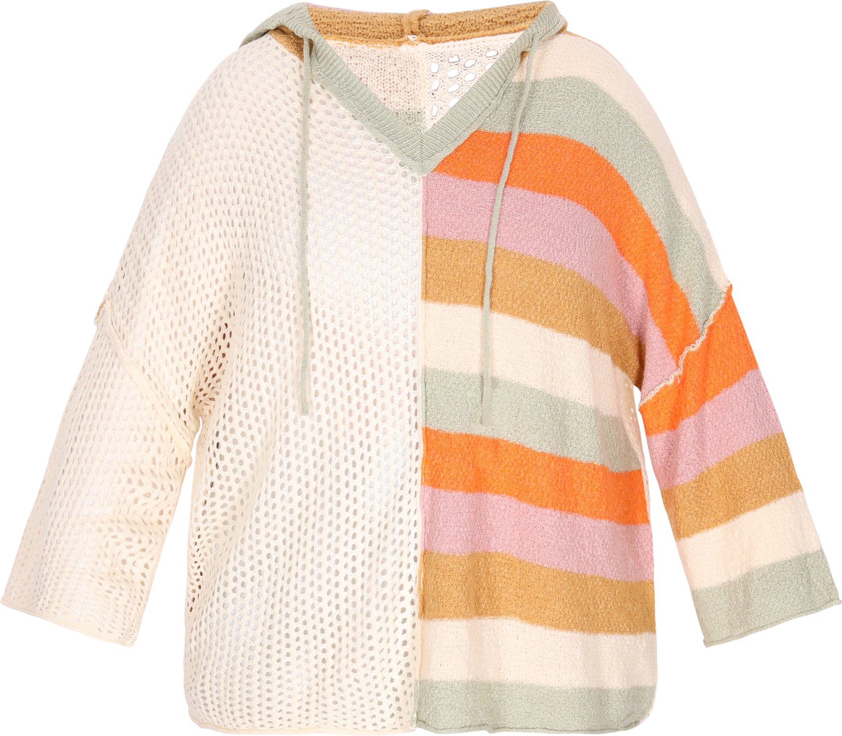 IZIA Pullover in Übergröße Frauen Beige