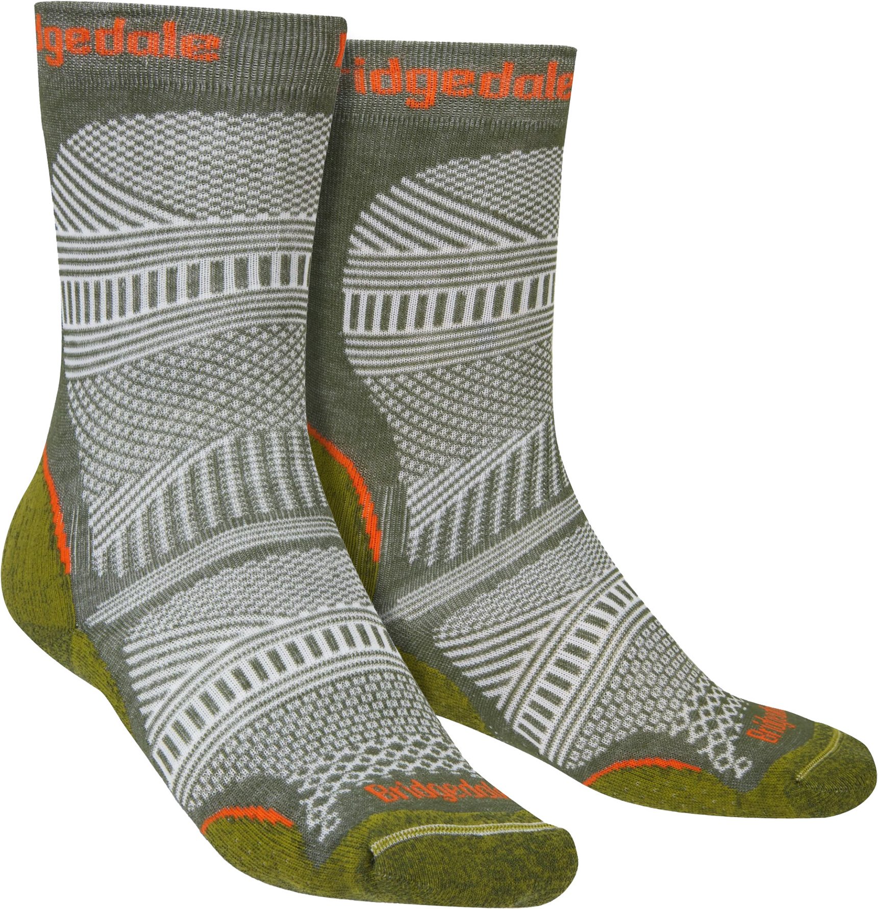 Bridgedale - Mens Wandern Ultralight Original Boot Socken - Grün