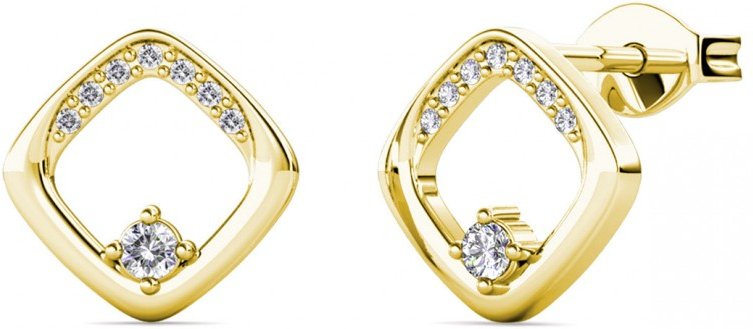 Adelise Ohrringe - Gold und Kristall