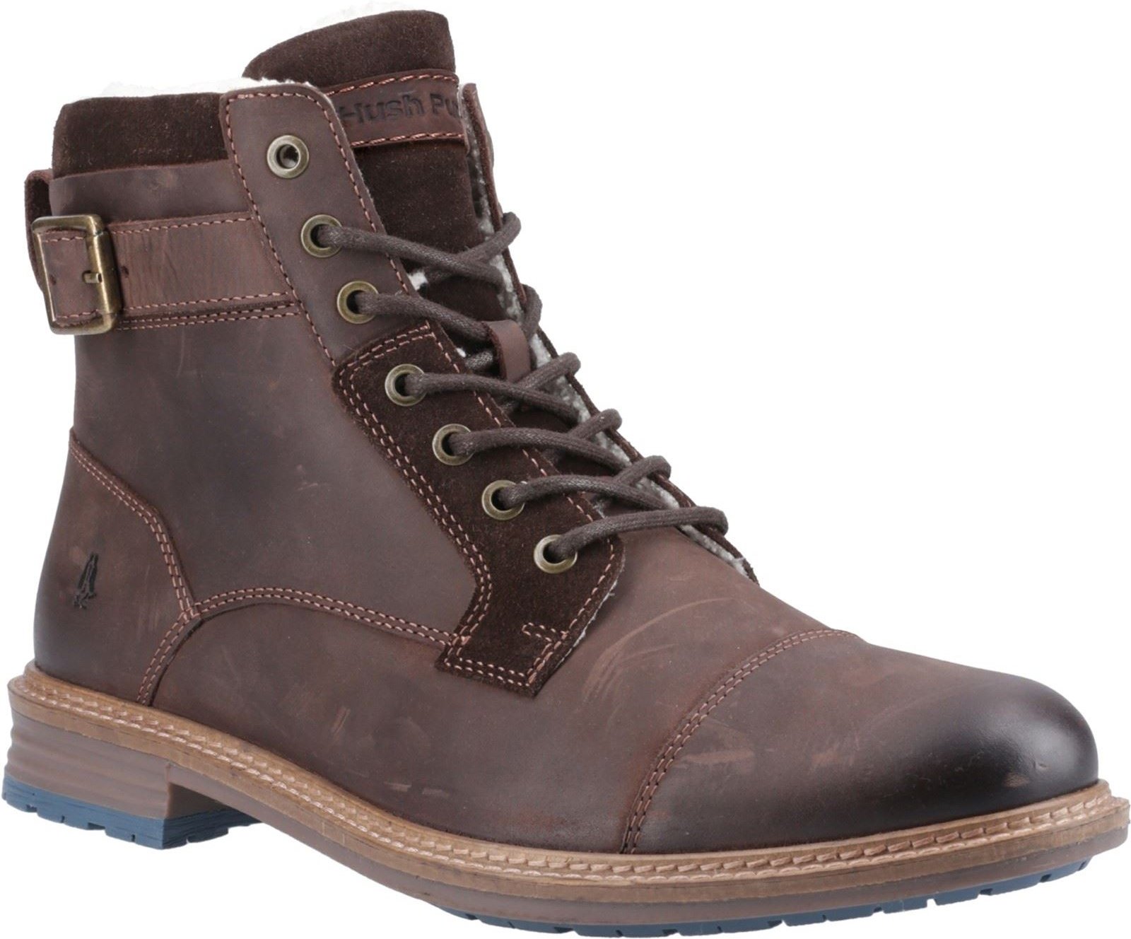 Thumbnail - Hush Puppies Jordan Leder Herren braune Stiefeletten