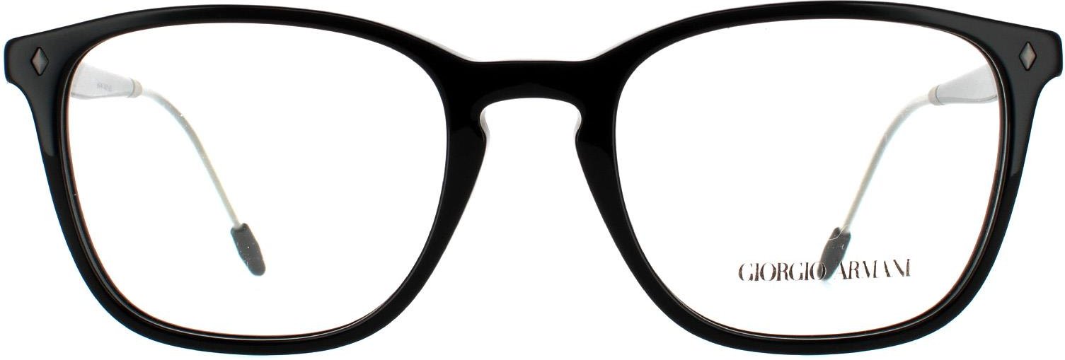 Giorgio Armani Rechteckig Herren Schwarz Brillenfassungen