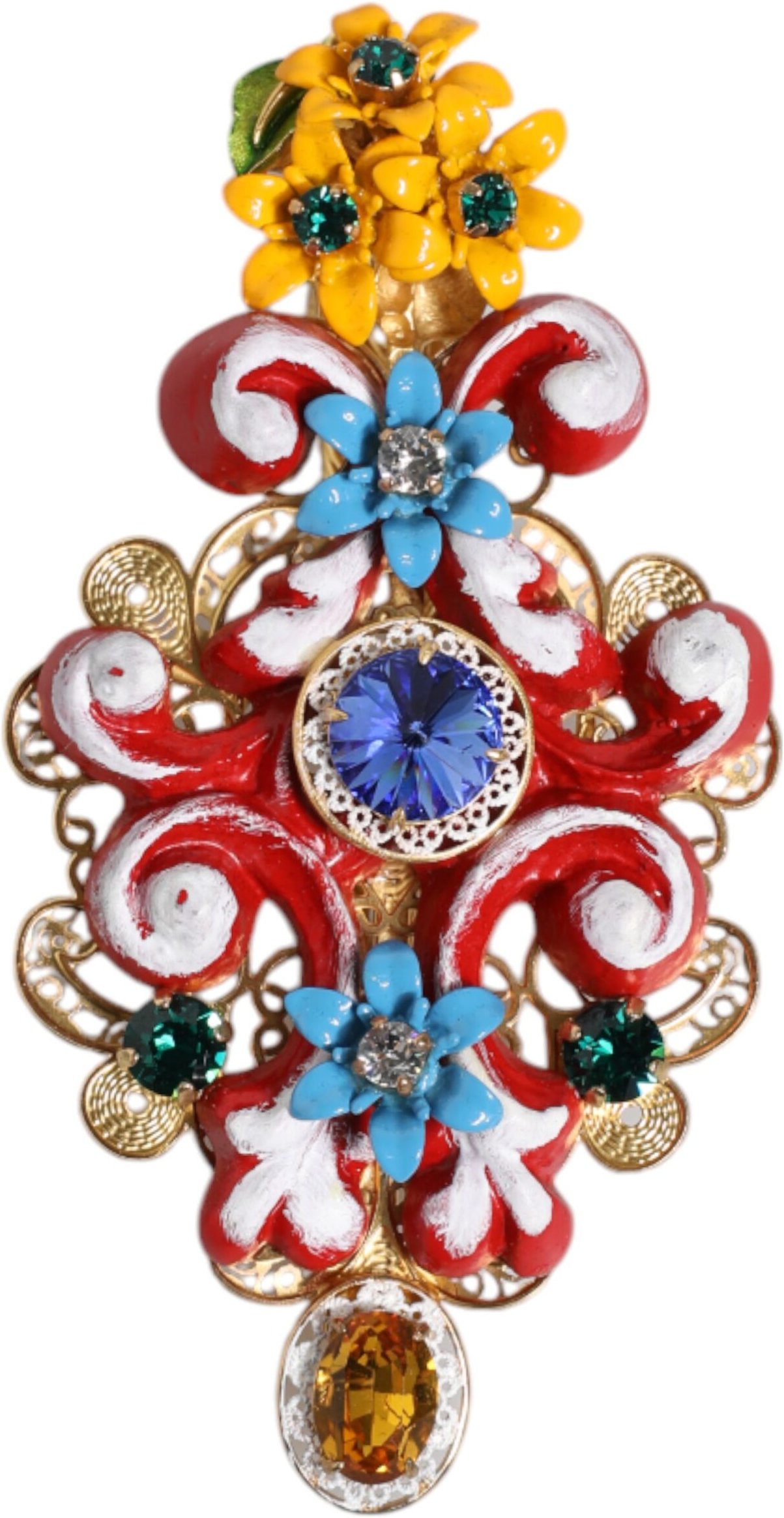 Dekorativer Emaille-Blumen-Anstecker