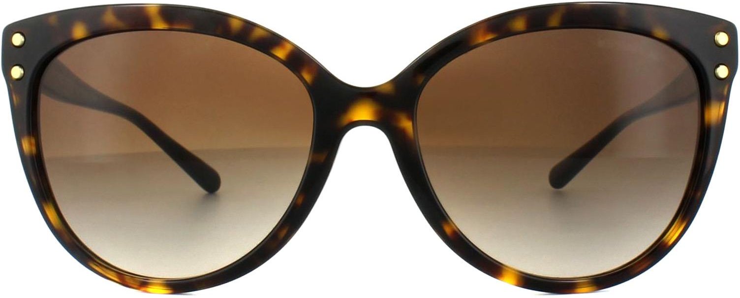 Thumbnail - Michael Kors Cat Eye Womens Dark Havana Brown Gradient Lunettes de soleil