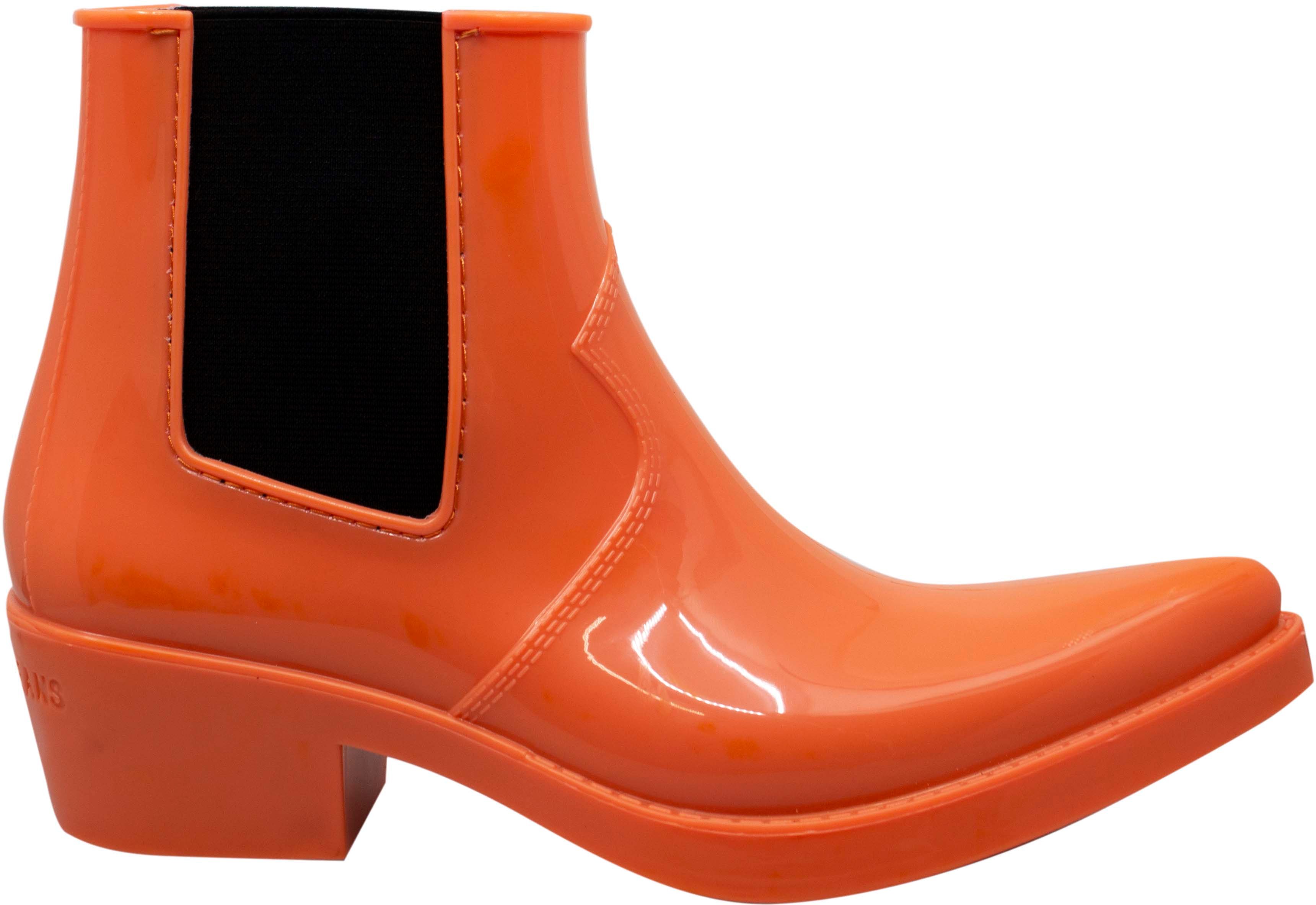 Calvin Klein Carol Rubber Damen Orange Wellington Stiefel