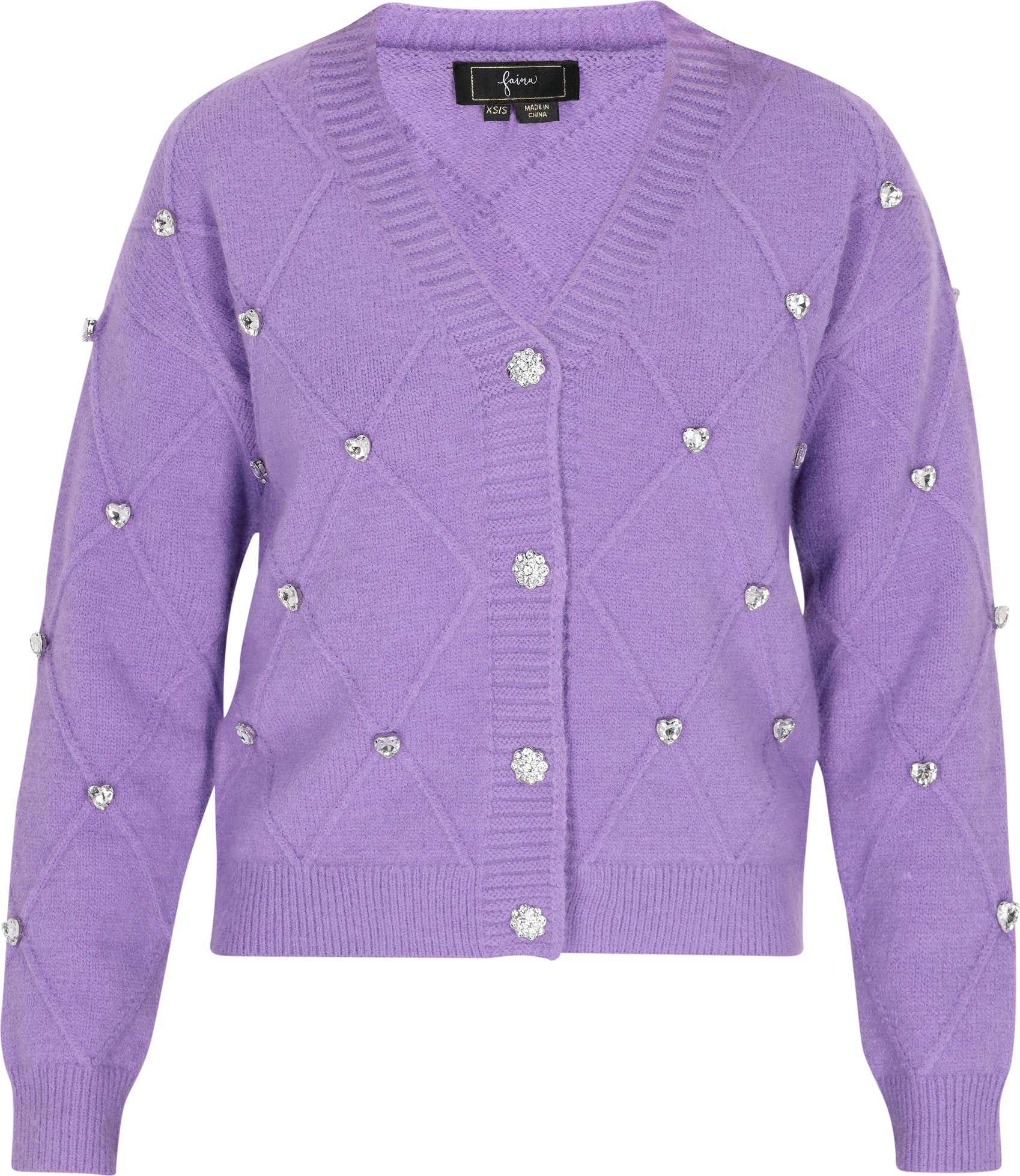 Thumbnail - Faina Strickjacke Damen Lavendel