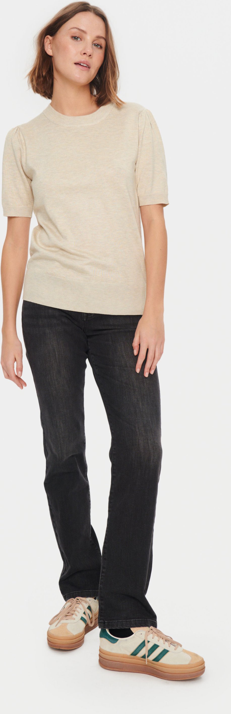 Strickpullover Classic fit beige