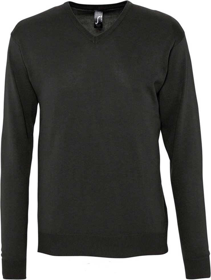 SOLS Herren Galaxy V-Ausschnitt Pullover (Schwarz)
