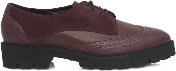 Cerruti 1881 Burgunder Rindsleder Damen Slipper