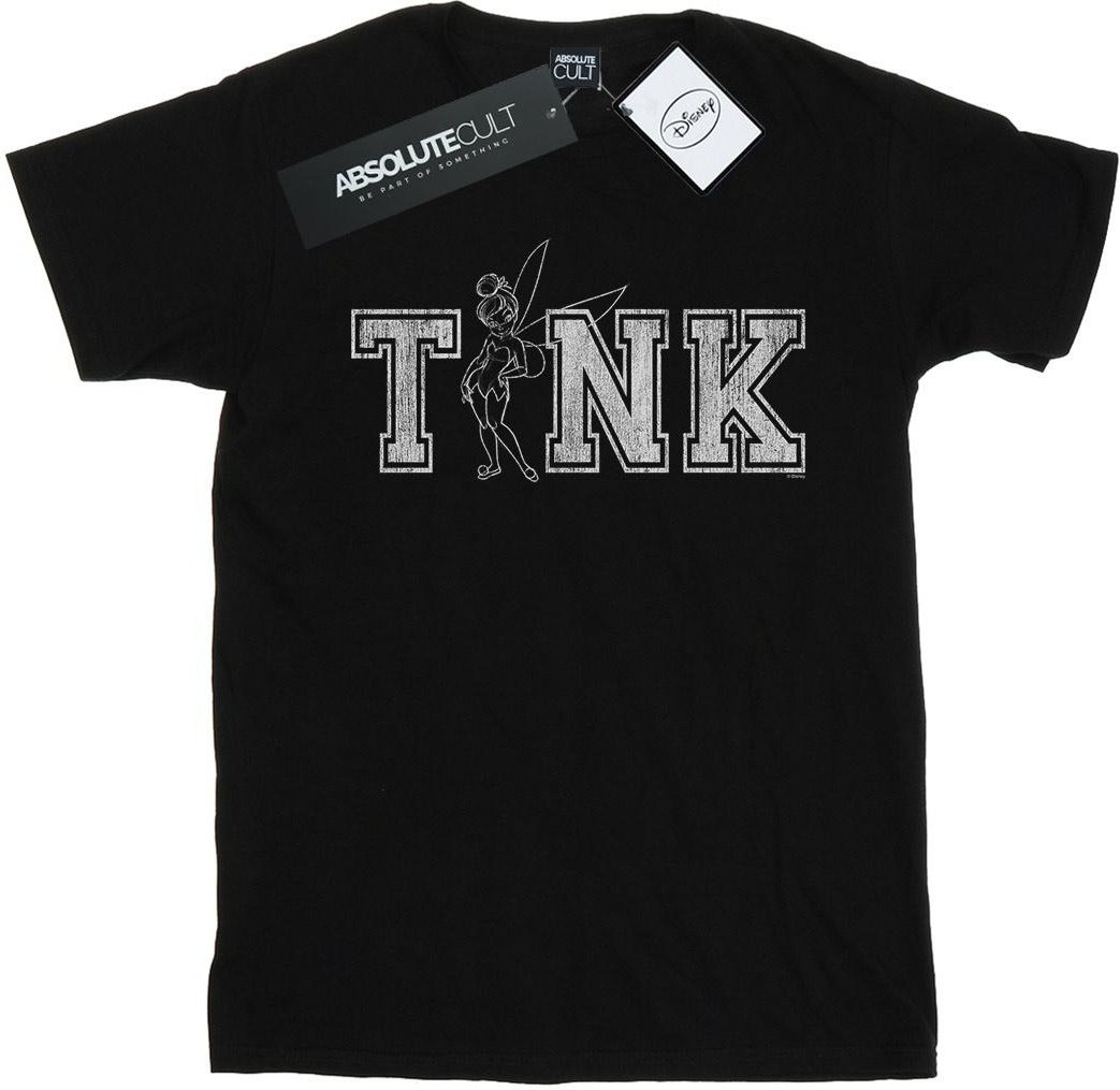 Disney - "Tinker Bell Collegiate Tink" T-Shirt für Mädchen (Schwarz)