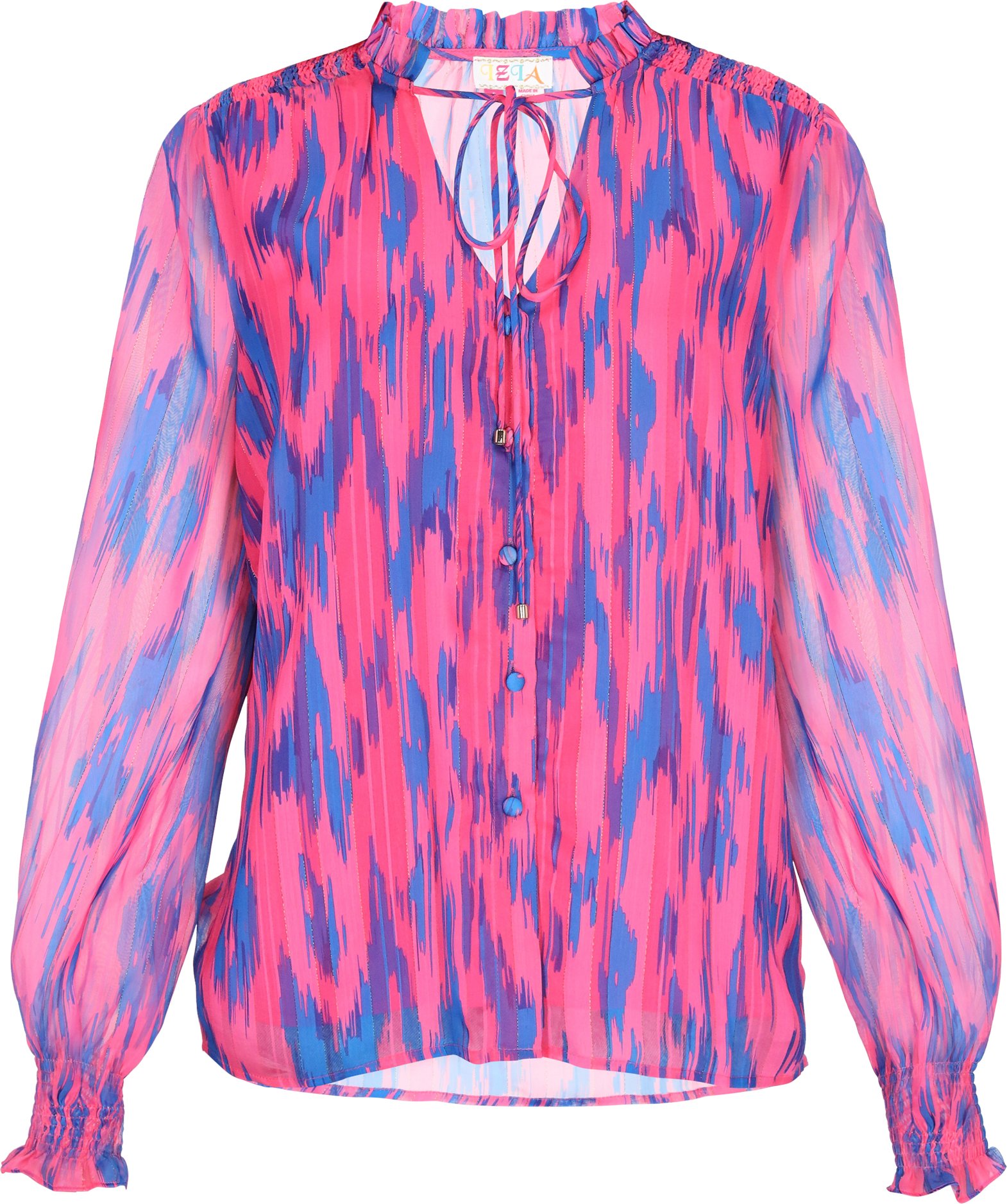 IZIA Bluse Frauen rosa mehrfarbig