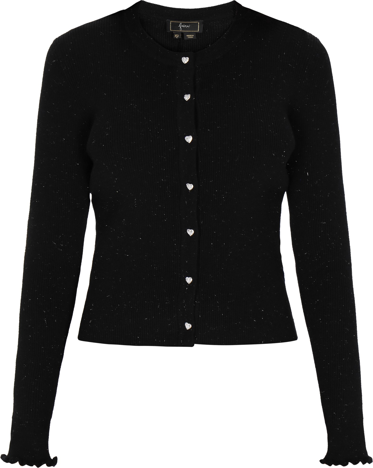 Faina Strickjacke Frauen Schwarz