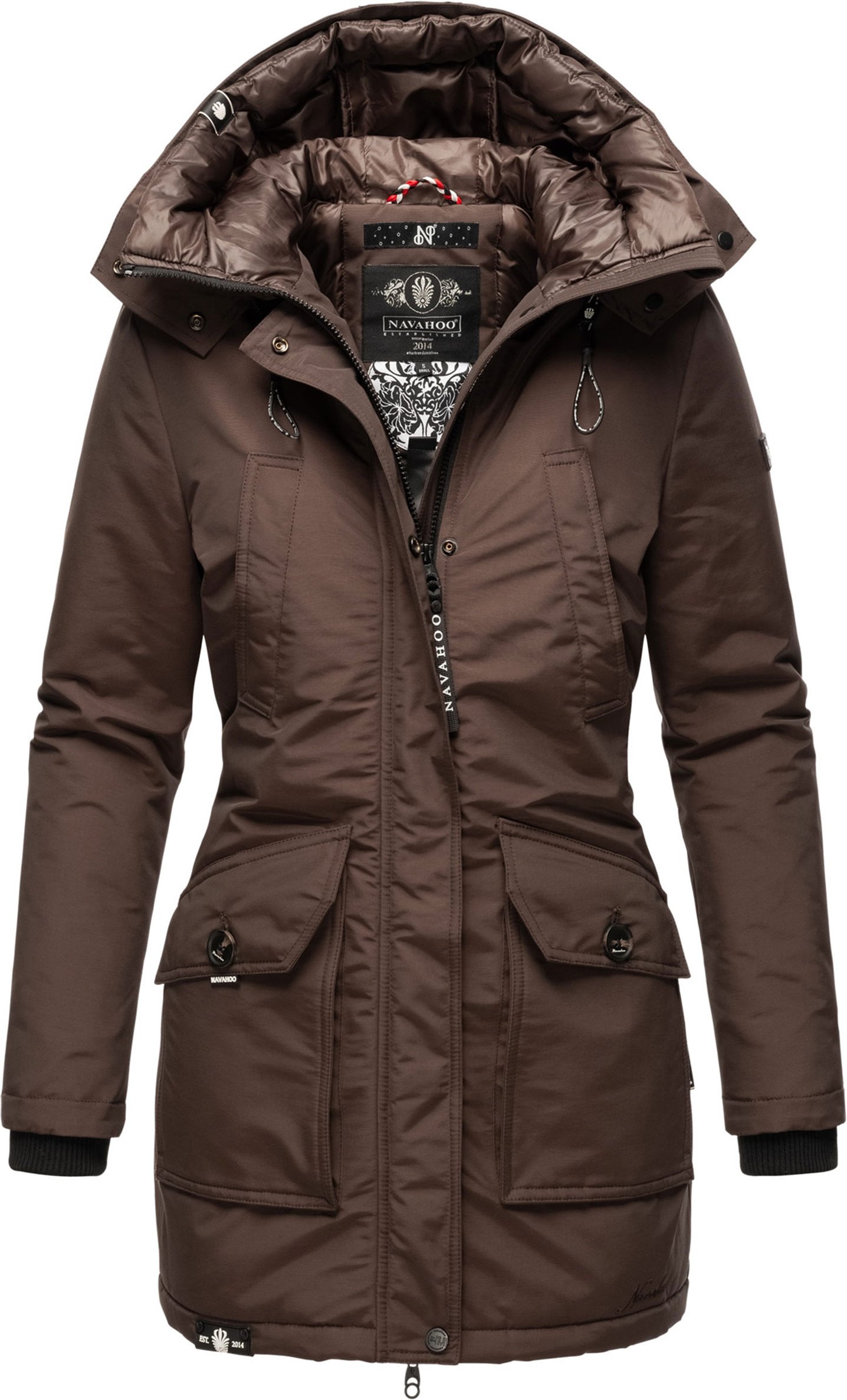 Navahoo Damen Winterjacke Blizzardstorm – Lang, Warm & Funktional