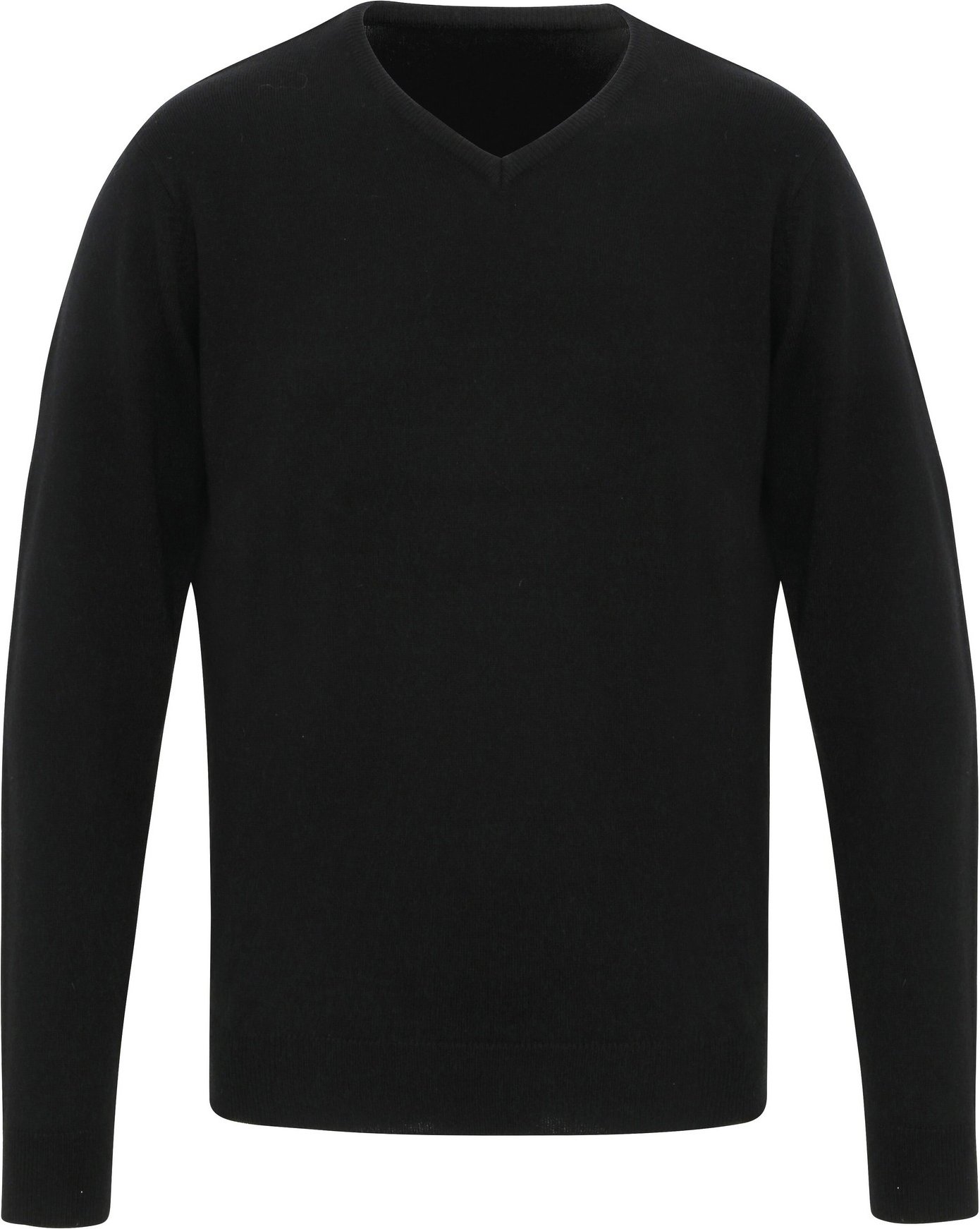 Premier Mens Essential Acryl Pullover mit V-Ausschnitt (Schwarz)