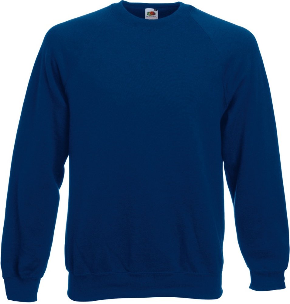 Fruit Of The Loom Herren Raglan-Ärmel Belcoro® Sweatshirt (Marine)