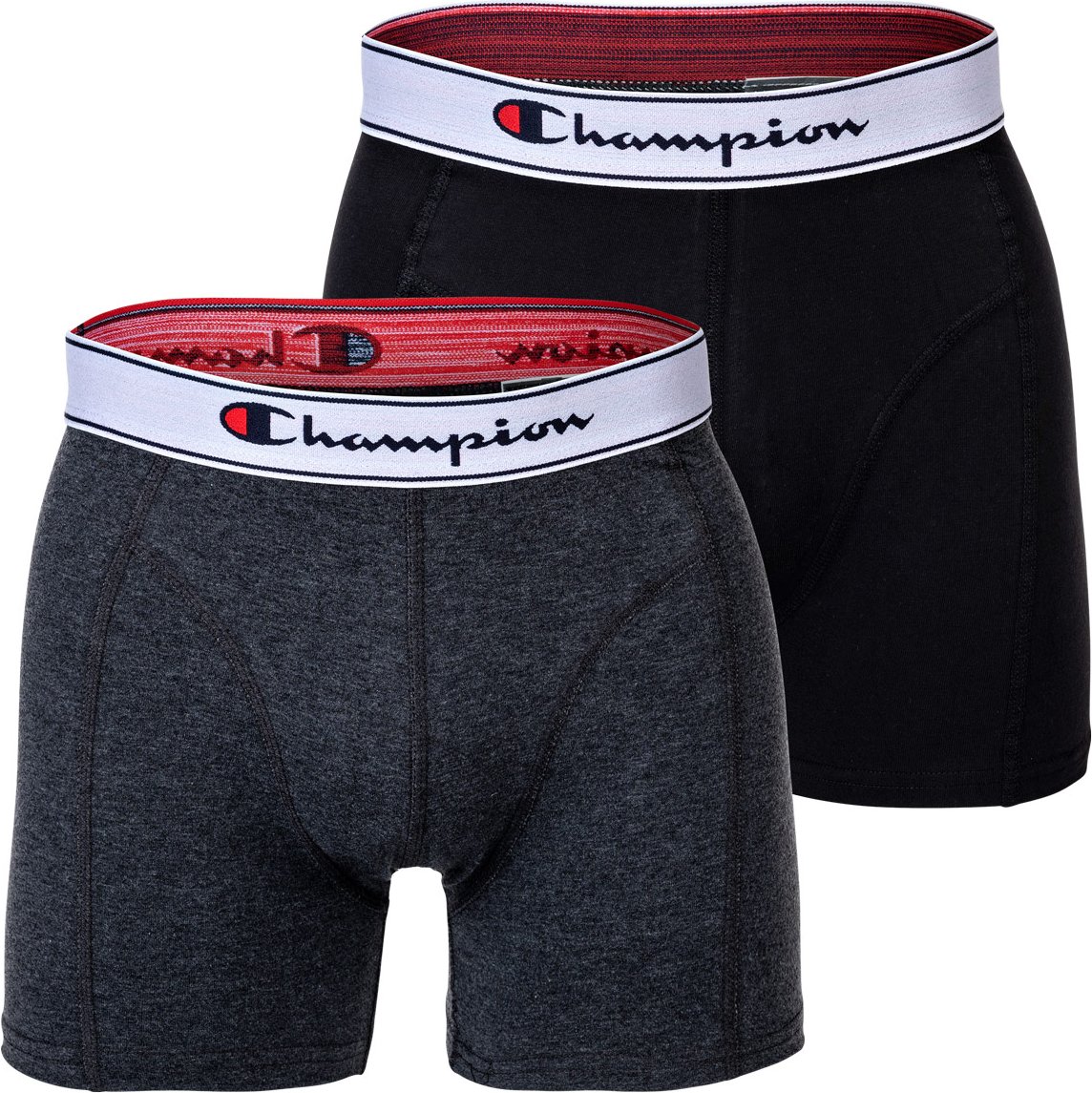 Champion Boxershorts 2er Pack Baumwolle Logobund