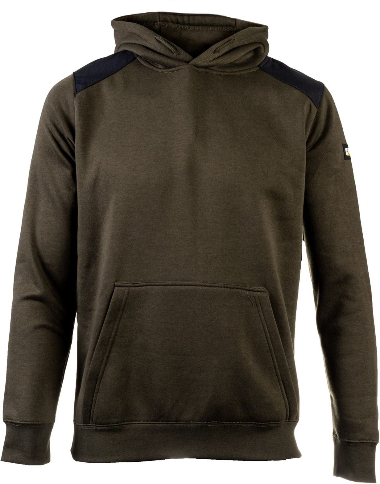 Caterpillar Essentials Polyester Herren Kapuzenpullover in Moosgrün