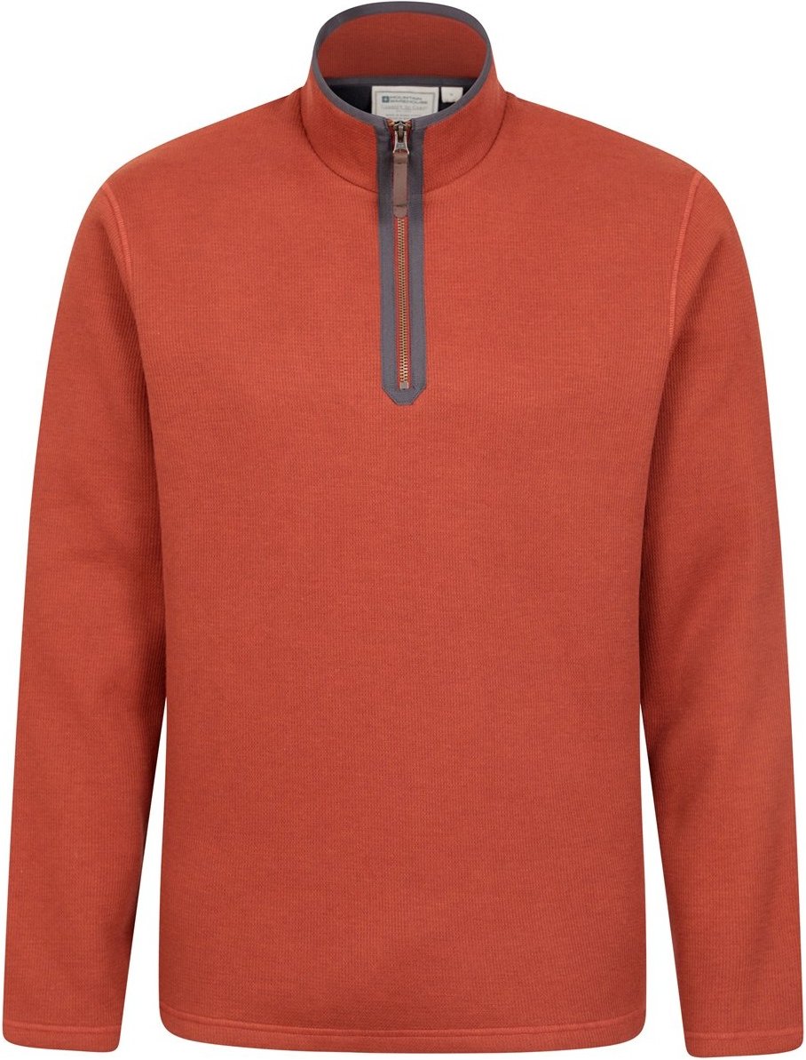Mountain Warehouse Herren Beta Kontrast Zip Top (Rust)